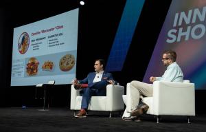 Michael Mancuso, digital product owner at Wendy’s, speaks to Dries Buytaert at Acquia Engage 2018.