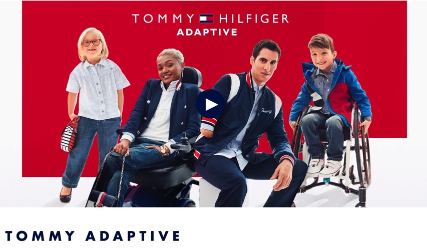 Tommy Adaptive campaign poster featuring four children