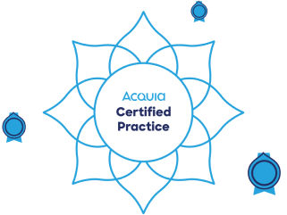 acquia certification practice badge graphic