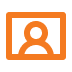 orange webinar icon