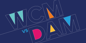 Blog header image: WCM vs. DAM - What's the Difference? article.