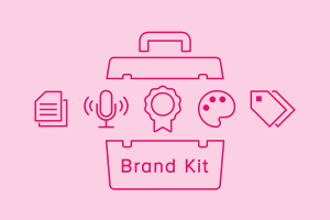 Blog header image: How to Create a Brand Kit article. 
