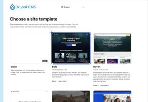 As of version 2, Drupal CMS now includes a Site Template selection step