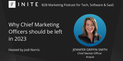 An external website photo for Podcast: Why Chief Marketing Officers should be left in 2023 with Jennifer Griffin Smith, Chief Market Officer at Acquia