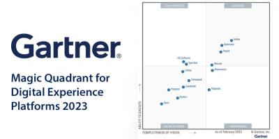 An external website photo for Gartner Magic Quadrant for Digital Experience Platforms 2023