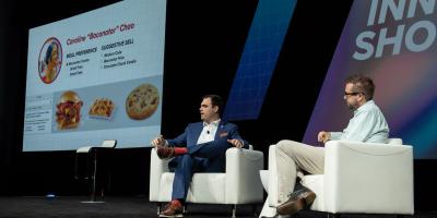 Michael Mancuso, digital product owner at Wendy’s, speaks to Dries Buytaert at Acquia Engage 2018.