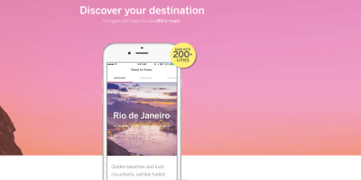 Screenshot of lonely planet app