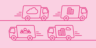 Blog header image: SaaS vs. Hosted vs. Hybrid vs. Open Source DAM article. 