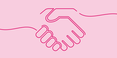 Blog header graphic: Collaborative marketing solutions article. 