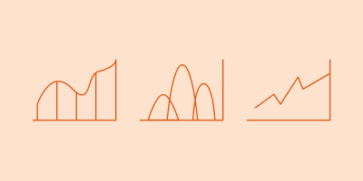 Three types of charts side by side