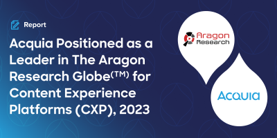 Acquia Aragon Research Globe CXP 2023