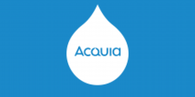 Acquia Logo Blue Background