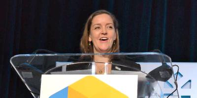 Alexandra Bell speaking at DrupalCon Chicago 2026