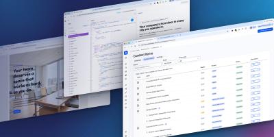 Screen captures of using Drupal's Context Control Center with Canvas AI