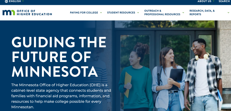 MN Office of Higher Education website