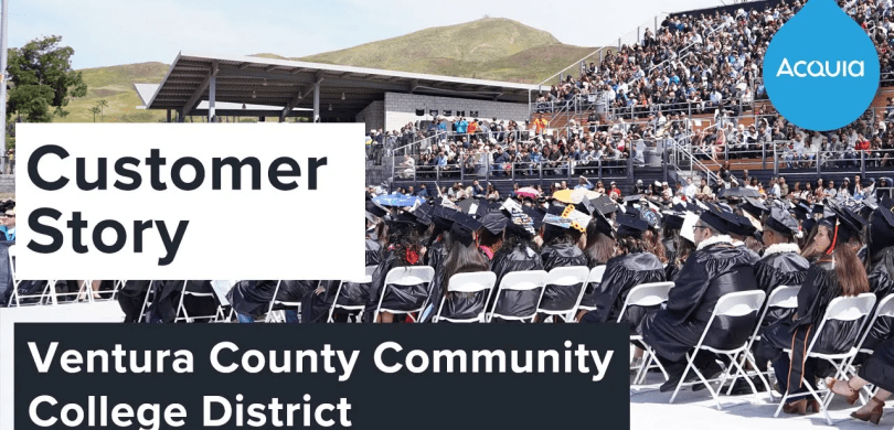 Video Title Screen with text saying Customer Story Ventura County Community College District