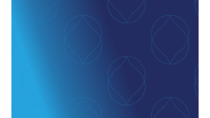 blue to navy background with droplet icons