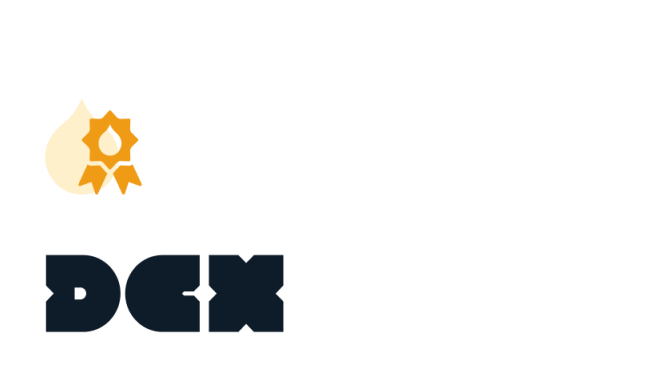 Paragon DCX logo with a yellow award badge