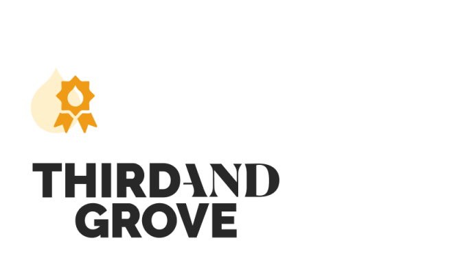 Third and Grove logo with a yellow award badge