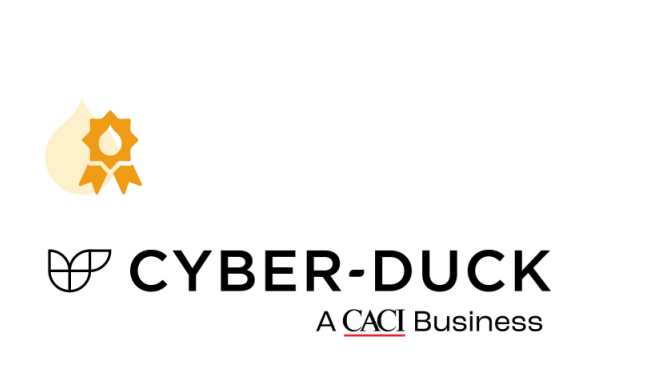 Cyber Duck logo with a yellow award badge