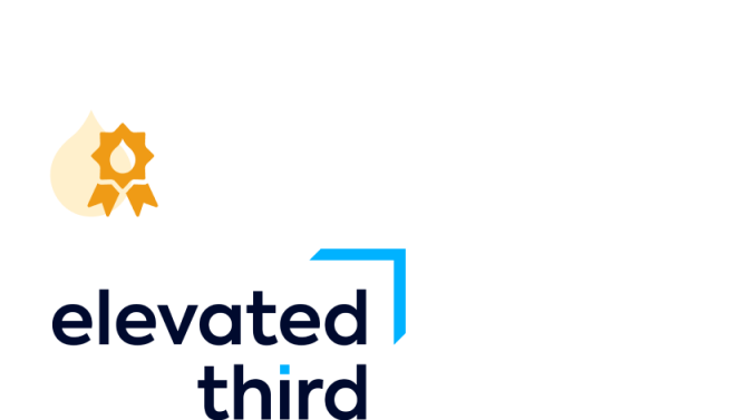 Elevated Third logo with orange gear icon and blue accent mark