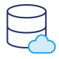 data server with cloud icon