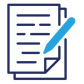 Illustration of a notepad with a pen