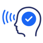 Illustration of a person with a check mark