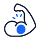 Illustration of a flexing arm