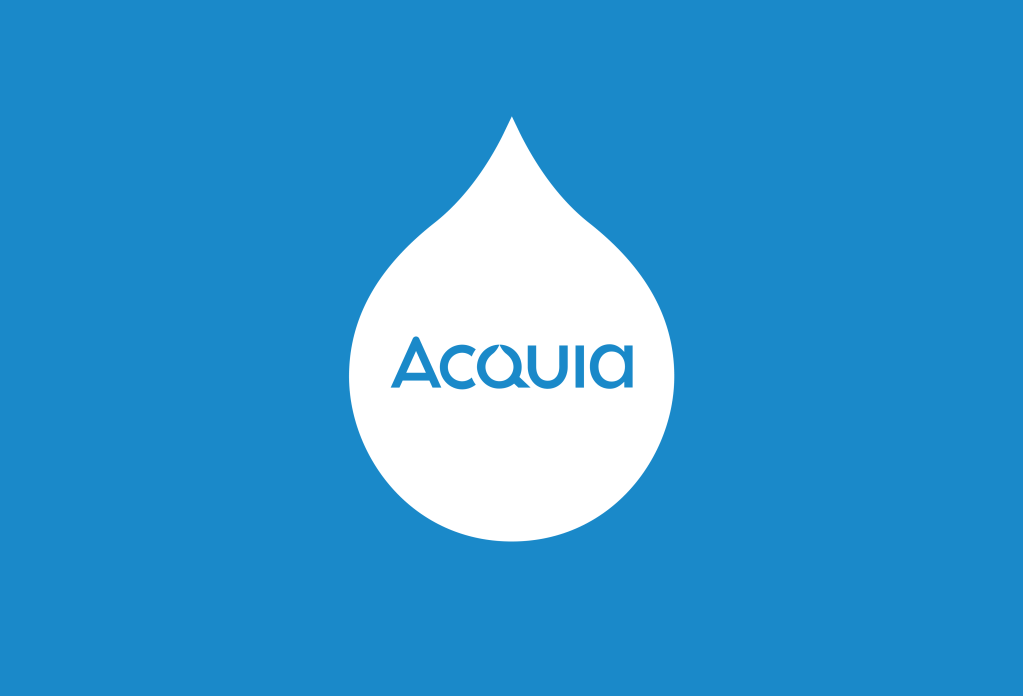 Acquia Logo Blue Background