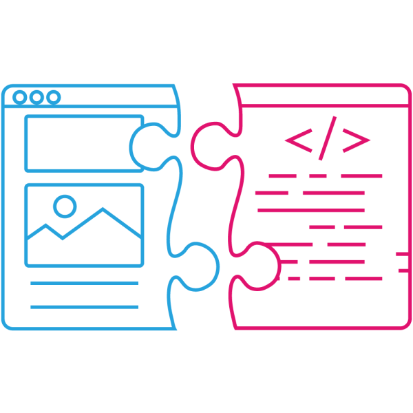 Machine learning to scale puzzle graphic