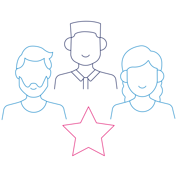 Unified customer experience graphic