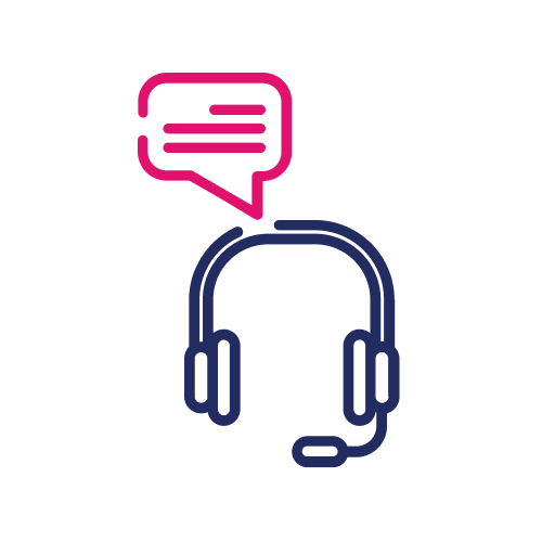 line drawing of a headset