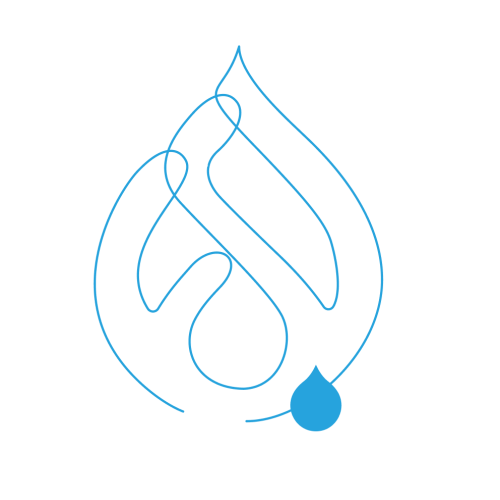 What is Drupal 9 graphic and droplet 