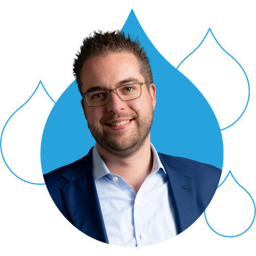 Dries Headshot in Acquia Droplet