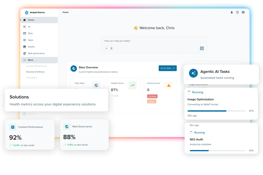 Screenshot of a web application dashboard with multiple panels showing data visualization, charts, and interface elements in blue and gray tones.