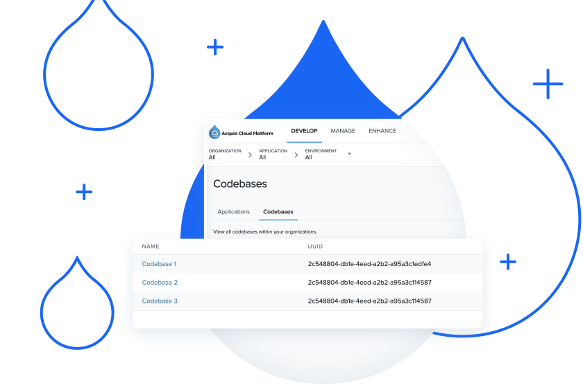 Stylized Product UI of Multi-Experience Operations showing multiple code bases