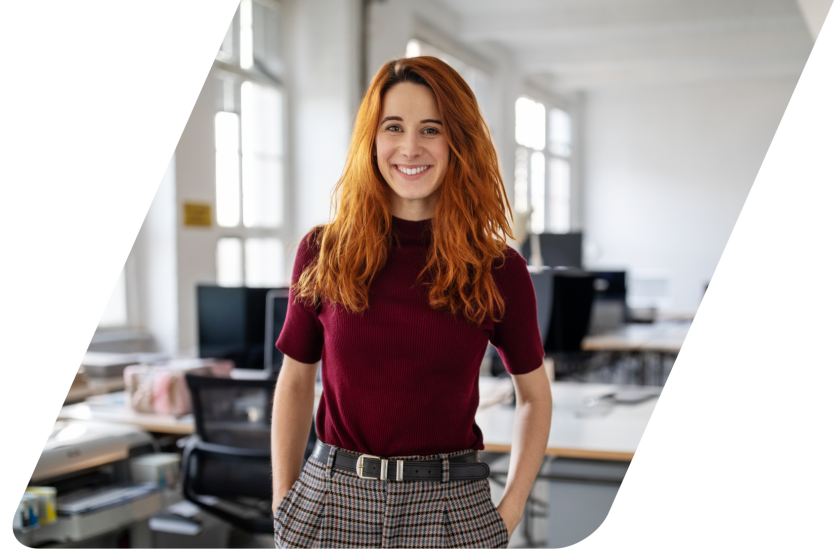 image of person standing in an office