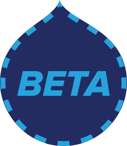Acquia Beta Icon with Navy background