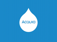 Acquia Logo Blue Background