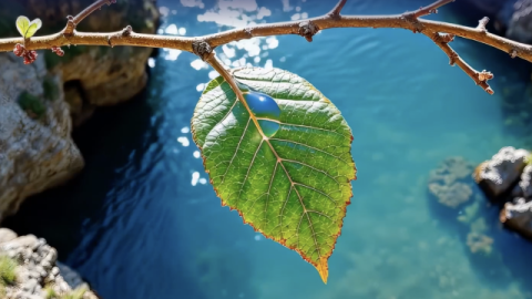 close up image of a leaf