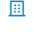 Blue building icon