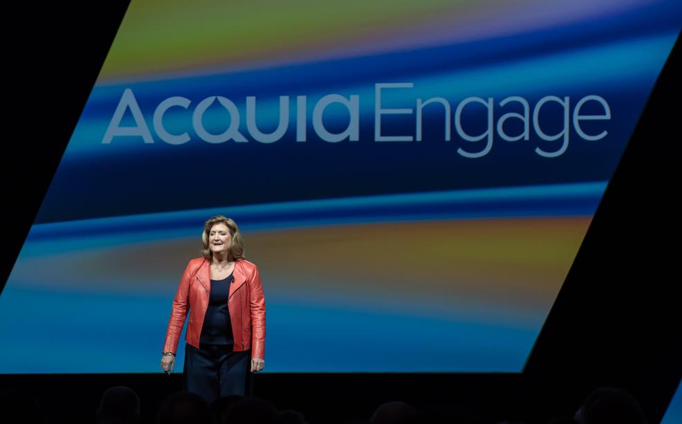 Acquia Chief Marketing Officer Lynne Capozzi at Acquia Engage 2018