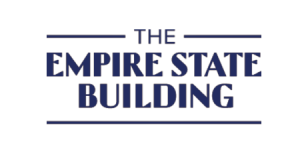 The Empire State Building Logo Navy