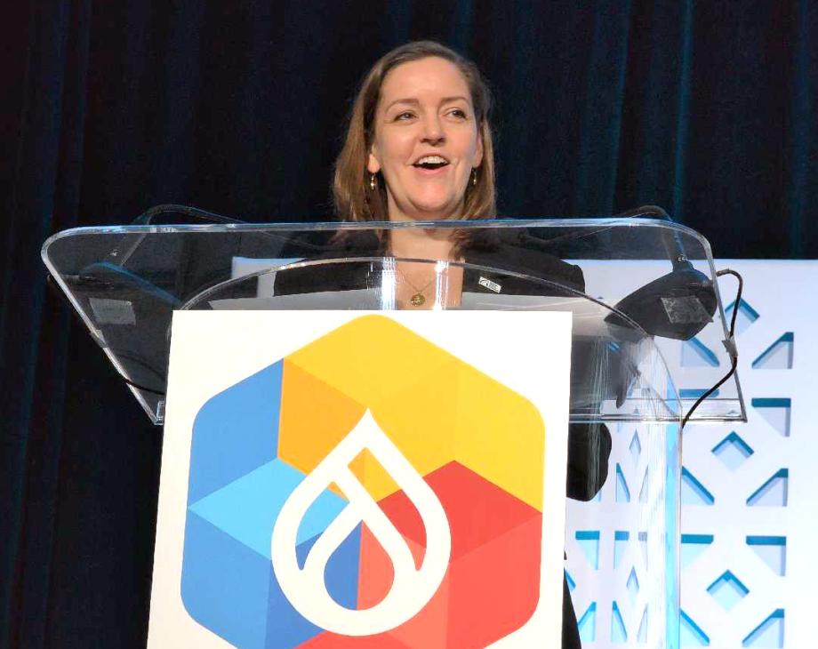 Alexandra Bell speaking at DrupalCon Chicago 2026