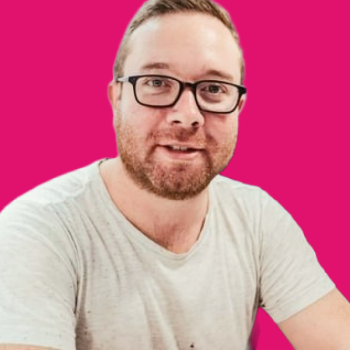Dave Haas Headshot Pink