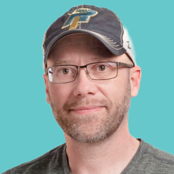 Steve Salt Headshot Teal Background