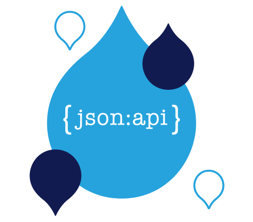 Json.API logo in a drop