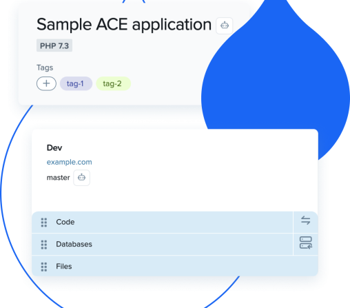 Stylized Product UI of Multi-Experience Operations showing a single application