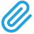 blue paperclip icon